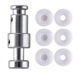 Universal Pressure Cooker Replacement Float Valve and Silicone Gasket, Universal Part for Pressure Cooker Suitable for Instant Pot Duo 3, 5, 6 Qt Duo Plus 3, 6 Qt Ultra 3, 6, 8 Qt Lux 3 Qt (Silver)