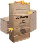 30 Gallon Kraft Lawn and Leaf Bags Eco-Friendly Heavy Duty Large Paper Trash Bags, Tear Resistant Yard Waste Bags for Grass Clippings, Wet and Dry Leaves, Weeds, and Twigs - Stock Your Home…