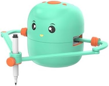 VNSINDDU Interactive Drawing Robot for Kids - Educational Learning Toy with 100 Word Cards, Voice Interaction, Ages 5+ (Green)