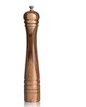 DeroTeno Pepper Mill, Pepper Grinder with Adjustable Stainless Steel Grinder, Acacia Wood, Height 30 cm