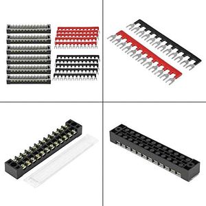 Detachable terminal screws for reliability, pre-insulated terminal block, 125 * 22 x 17mm/4.9 * 0.9 * 0.7inch for home appliances