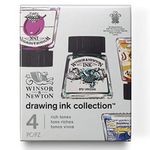 Winsor & Newton Collection Drawing Ink Set, Set of 4, Rich Tones