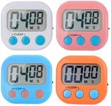 4 Pack Digital Kitchen Timer with L