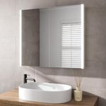 Artis® 800 x 700mm Bathroom Mirror Cabinet LED Lights Wall Mounted Shaver Demister Illuminated Mirrors for Bathrooms, Mains Powered, Motion Sensor