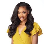 Sensationnel Instant Weave Synthetic Half Wig with Drawstring Cap - IWD 004 (1B Off Black)