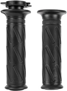 BlueStars Durable 57110-29G02-291 & 57211-22D02-291 Motorcycle Hand Grips - Compatible with Suzuki GSX-R600 GSX-R750 GSX-R1000 AN400 SV650 DL650 TU250X - Nonslip Comfortable Durable Rubber
