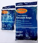 EnviroCare Replacement Micro Filtration Vacuum Bags for Oreck Type CC (8 Bags) and Buster B Canisters (12 Bags)