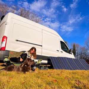 ALLPOWERS S2000 PRO Portable Power Station – 1451Wh, 140W Foldable Solar Panel, 2400W AC, UPS Backup Battery for Home, RV, Camping