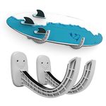 TWO STONES Surfboard Rack for Wall | Surfboard Wall Mount | Paddle Board Rack | Surfboard Wall Rack | Paddle Board Wall Rack | Surf Board Wall Mounts | Surf Rack for Board Storage (Grey)