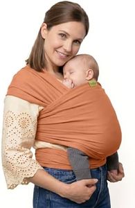 Boba Baby Wrap Carrier – Original Baby Sling Carrier for Newborns (7–35 lbs), Soft, Secure, Hands-Free & Ergonomic, Ideal for Comfortable Bonding, New Parents (Organic Fox)