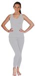 Selfcare Womens Winter Wear Sleevless Thermal Light Grey Set (Pack of 1 Set) - SW0026-3XL