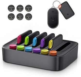 Key Finder, Stick on Remote Finder Beeper | 6 Pack RF Wireless TV Remote Control Finder, Key Finders That Make Noise | 80 dB Loud Beep Item Finder, Remote Tracker for Phone & Glasses