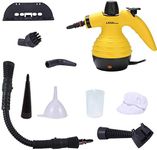 AK LIVINGbasics All-in-One Handheld , Multi-Purpose pressurized with Safety Lock and 9 Free Accessories for Home, Auto, Patio, More, Yellow