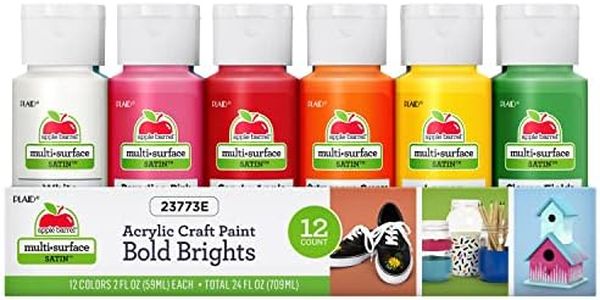 Apple Barrel Essentials Acrylic Paint Set, 12