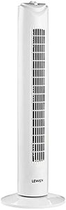 Lewis's Tower Fan - 3 Speed Settings, Timer Function, Optional Oscillation (32-Inch/81cm) - White