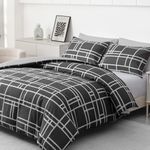 Pamposh Double Duvet Set - Premium Brushed Microfiber Reversible Double Duvet Cover - Hypoallergenic Bedding Sets 3 Pcs - Ultrasoft Quilt Cover Set with Zipper Closure