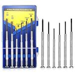 Fuguan Mini Screwdriver Set Precision Screwdriver Set Eyeglass Screwdriver Small Slotted Screwdriver Set for Eyeglass Sunglass Jewelers Watch Repair