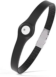 Divoti Glucose Monitor Sensor Cover Armband Compatible for Freestyle CGM Libre 3| Silicone Adjustable Trim to Fit, & Quickly Put-on- Waterproof, Hypoallergenic Black