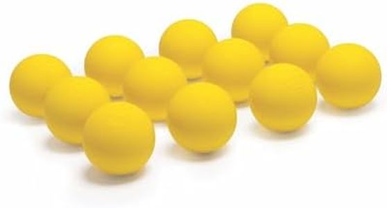 Champion Sports Colored Lacrosse Balls: Yellow Official Size Sporting Goods Equipment for Professional, College & Grade School Games, Practices & Recreation - NCAA, NFHS and SEI Certified - Pack of 12