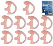 Pack of 10- Left Medium Replacement Earmold Earbud for Kenwood Motorola Two-Way Radios- Maximal Power