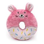 ZippyPaws Donutz Buddies Interactive Pet Toys - Donut Dog Hide and Seek Toy, Puppy Toys, Colorful Squeaky Dog Toys, Bunny (ZP1033)