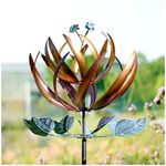 LimeHill Wind Spinner for Yard and Garden - Large Metal Kinetic Wind Sculptures for Outdoor Decorations (24 X 84 Inches)