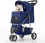 MoNiBloom 3 Wheels Pet Stroller, Fo