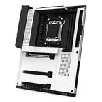 NZXT N7 B650E - AMD B650 Chipset - Supports AMD Ryzen 8000 & 7000 Series CPUs (Socket AM5) - ATX Gaming Motherboard - Integrated Rear I/O Shield - DDR5 - Wi-Fi 6E - White