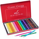 AenArt Colored Pencils, Set of 36 Colors, Oil Based Classic Colored Pencils Set for Drawing Art, Coloring Books, Sketching & Shading