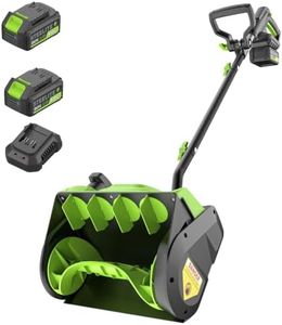 20V Cordless Electric Snow Shovel, 13-Inch, 4.0Ah Battery & Charger
