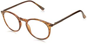 Foster Grant Unisex-Adult Mckay Brn 1018255-250.COM Round Reading Glasses, Brown, 2.5