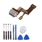 USB Charging Port Dock Flex Cable Replacement for LG Stylo 6 Q730 Q730AM Q730TM Q730NM with Tools (for LG Stylo 6 Q730 6.8 inch)