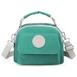 Storite Women's Stylish Small Lightweight Sling Crossbody Shoulder Bag, Portable Handbag Bag With Inner Padded Pocket & Adjustable Strap (Turquoise Green,21x10x17cm)