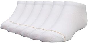 Gold Toe Girls Liner Socks, 6-Pairs, White, Youth Medium