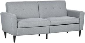 HOMCOM 3 Seater Sofa, Upholstered C