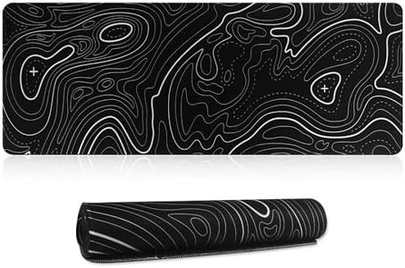 HoYiXi Tapis de Souris,Texturée Résistant à Usure Lavable,Tapis de Souris antidérapant,Convient pour Les Jeux, la Maison et Le Bureau, XXL Mouse Mat 800 x 300 x 3MM,Noir