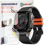 PROTECTERR® 2-Pack Screen Guard for Fire-Boltt Snapp |54.1mm| 2.13" inch Smartwatch Protector | Flexible, Unbreakable, Bubble-Free Installation | Not Tempered Glass | Edge-to-Edge Coverage