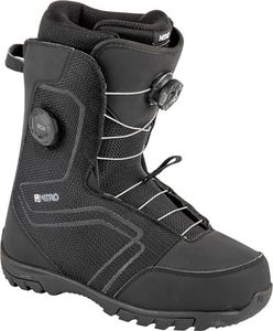 Nitro Men's Sentinel Boa '23 All Mountain Freestyle Quick Lacing System Cheap Boat Snowboard Boot, True Black, MP 31.0 // EU 46 2/3 // US 13