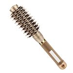 Number-one Round Hair Brush Thermal Ceramic Ionic Hair Brush Boar Bristle Brush for Blow Drying Styling Curling Straightening, Increasing Hair Volume and Shine, 1.0in