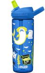 CAMELBAK Eddy+ Kids Everyday Water Bottle - Strong Drop Proof Design - BPA Free - Leak-proof - Dishwasher Safe - 600ml, Treasure Hunt Shark