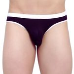 Bruchi Club Men's Other Thong (Pack of 1) (ARV-ML-FOXY0559-BK L_Black_L)