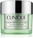 Clinique Superdefense Night Recovery Moisturizer, Anti-Ageing, Hydrating & Firming Night Cream For All Skin Types