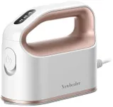Newbealer Smart Steam Iron for Clothes - 1200W Professional-Grade Turbo Steam, 3 Steam & 3 Dry Heat Modes, 45s Heat-Up, 6oz Tank, Auto-Off, Nonstick Ceramic Soleplate for Home, RV & Hotel (Gold)