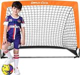 Dimples Excel Football Goal Net for Garden Outdoor Football Training for Football Lover (4'×3'- Orange)