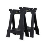 STANLEY Folding Junior Work Bench Saw Horse Twin Pack, with Tray for Tools and Small Parts, STST1-70355
