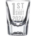 1st Legal Shot 2024 shot glass | 21st birthday decorations for him, 21st birthday party supplies, 21 birthday gift for women, 21 birthday gift for men, 21 birthday shot glass