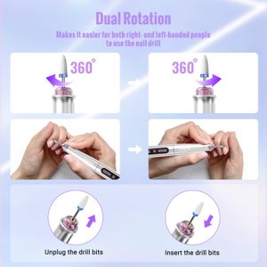 Denabuty Cordless Nail Drill – 35,000 RPM Electric Manicure Tool