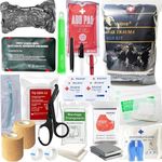 VVIITOP Trauma Refill Kit Med Pack IFAK First Aid Kit | Vented Chest Seal | Combat Tourniquet | Israeli Bandage | Bandages | Compressed Gauze | Bleeding Control Pack Feat Med EMT Kits (Superior)