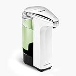 simplehuman 8 oz. Touch-Free Sensor Liquid Soap Pump Dispenser with Soap Sample, White