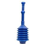 Professional Bellows Accordion Toilet Plunger High Pressure Thrust Plunge Removes Heavy Duty Clogs From Clogged Bathroom Toilets All Purpose Commercial Power Plungers For Any Bathrooms (1)